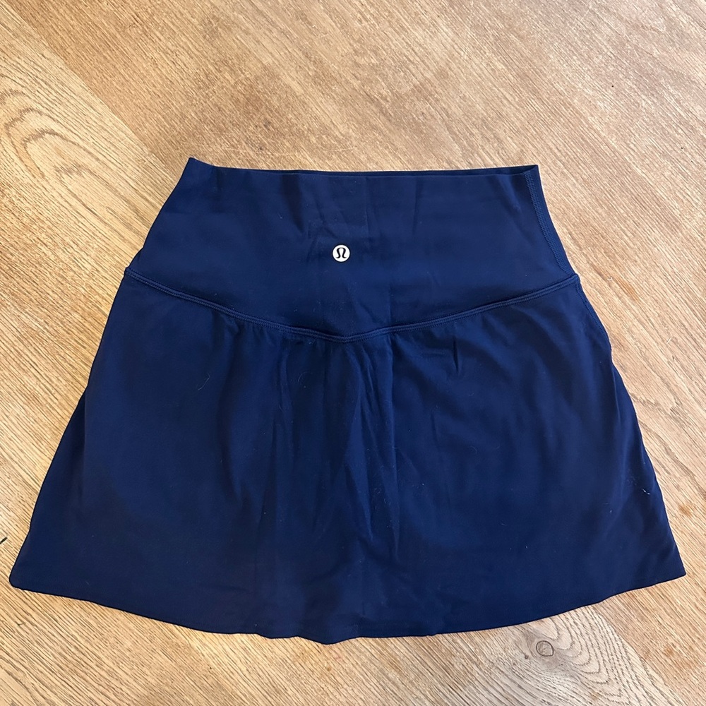 Lululemon High Rise Align Navy Blue Skirt (shorts underneath) - worn once